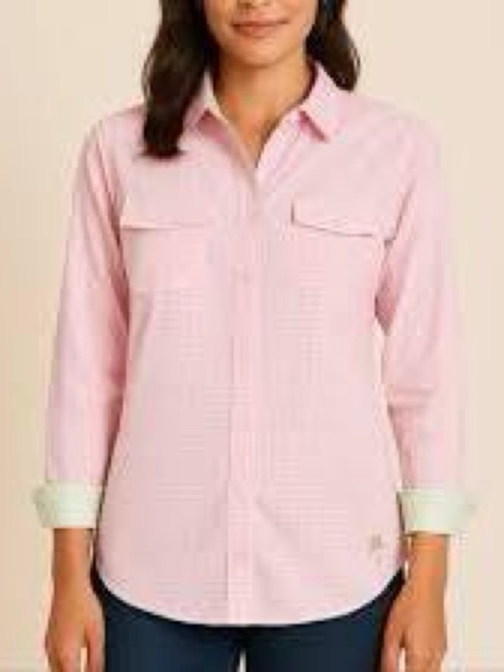 Lilly Pulitzer Resort Fit Gingham Check Button Down Shirt Women’s Size Large